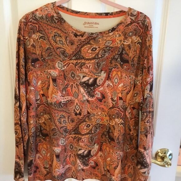 NWOT. St. John’s Bay Women’s Sz 1X L/S Tee. - Picture 2 of 8